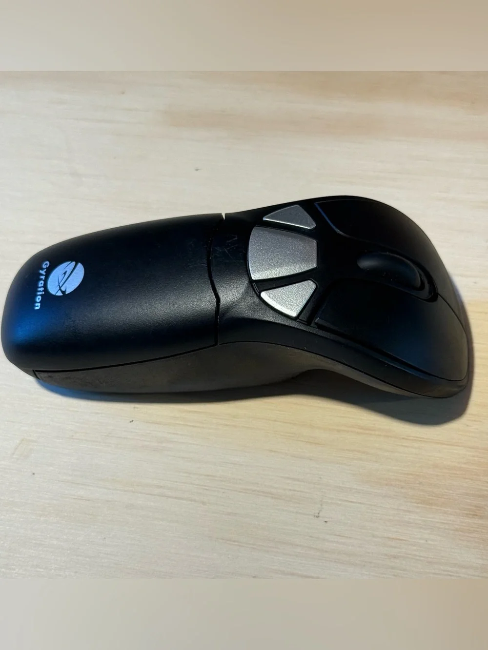 Gyration Go Plus AS04130-003 Black Wireless 2.4GHz Motion Sensor Laser Air Mouse